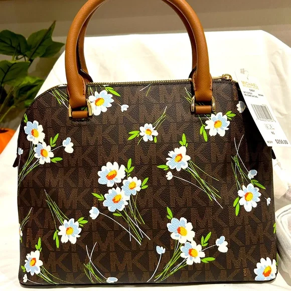 Michael Kors Cindy Floral Satchel - Picture 4 of 10